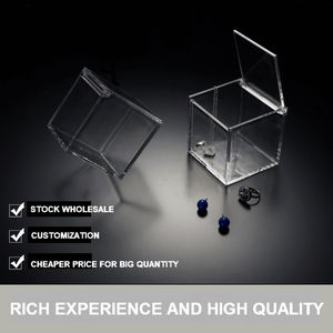 透明PSボックス 在庫あり 卸売 食品グレード プラスチック アクリル製 小型おもちゃ ディスプレイ 保護収納ケース フリップボックス - Product Image 4