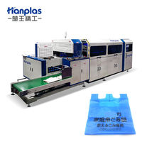 Machine de fabrication de sacs en plastique pliants Hanplas à grande vitesse HP-TF trois/quatre/cinq