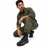 Chaussures tactiques personnalisées OEM, bottes en cuir pour hommes, chaussures Goodyear