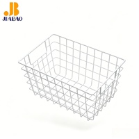 Panier de rangement en fil métallique noir JB pour fruits et légumes avec poignée pour accessoires de cuisine
