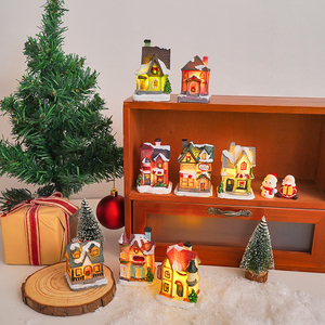 Giáng Sinh Đồ Chơi Trang Trí Trang Trí Giáng Sinh Nhà Bức Tượng Nhựa Giáng Sinh Nhà Trong Nhà Trang Trí Nội Thất Ánh Sáng - Product Image 4