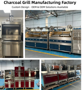 Parrilla de Carbón y Leña con Diseño de Altura Ajustable con Volante para Restaurantes, Hoteles y Eventos de Catering - Product Image 2