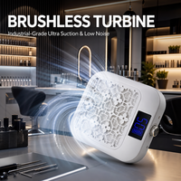 Aspirateur à poussière pour ongles rechargeable 6600mAh, turbine sans balais, filtre triple cœur, bouton de réglage progressif, écran LED, salon