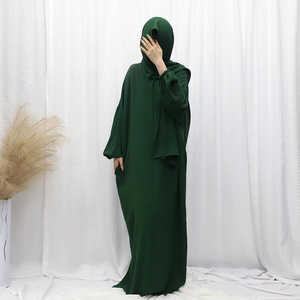 <span class=keywords><strong>Robe</strong></span> Abaya légère en polyester pour femmes, <span class=keywords><strong>hijab</strong></span> modeste <span class=keywords><strong>de</strong></span> luxe avec khimar en soie pour les mariages et les fêtes d'été, taille adulte - Product Image 2