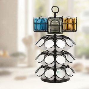 Organisateur multifonctionnel de capsules de café en fer avec panier filtrant rotatif et couvercle, taille personnalisable pour la maison, les restaurants et les fêtes - Product Image 1
