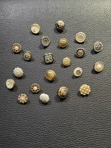 Vintage Fashion Pearl Rhinestone <strong>Buttons</strong> For Womens Coat Jacket Cardigan Crystal Gold Tone Decorative Shank <strong>Buttons</strong> Bulk - Product Image 3