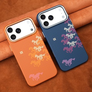 Business Carbon Fiber Texture Magnetic <b>Phone</b> Case for iPhone 17 15 16 Pro Max Wireless Charging Ultra Thin Protective Hard Cover - Product Image 3