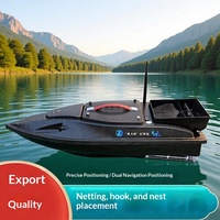 Bateau à appâts pour carpes sans balais, à compartiment unique, GPS Beidou, 36000mAh, 12V, 500-1000m, retour automatique à une touche, télécommande anti-retournement