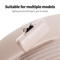 Cadeau de Noël Mini Switch Port Power Bank 2-en-1 5000mAh 15W Chargeur portable rapide avec deux prises pour Iphone Samsung xiaomi Dji