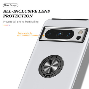 Funda de teléfono con soporte de anillo de dedo de Metal, funda trasera antigolpes delgada, funda híbrida de TPU para teléfono de PC para Google <span class=keywords><strong>Pixel</strong></span> 8 7 <span class=keywords><strong>6</strong></span> <span class=keywords><strong>Pro</strong></span> - Product Image 6