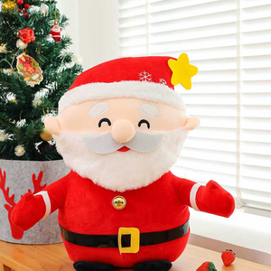 Custom OEM Super <b>Soft</b> Holiday Santa Plush <b>Toy</b> Cuddly Plush <b>Toys</b> Multi Size <b>Stuffed</b> Animal <b>Toys</b> Vending Machine Plush for Shop - Product Image 1