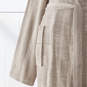 Peignoir unisexe 100% coton Best Seller Séchage rapide Vêtement de nuit d'été Tissu tissé respirant Léger Toute l'année ODM Fabriqué en Turquie - Product Image 2