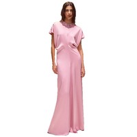 Robe de soirée longue en stock, nouvelle collection Star 2026, simple, respirante, longueur ras du sol, idéale pour l'été