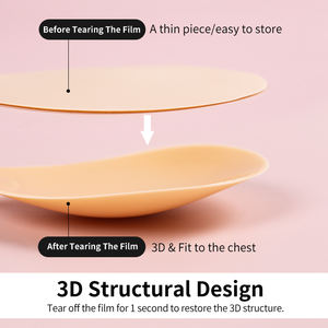 XW081 Nuevo <span class=keywords><strong>Sujetador</strong></span> Adhesivo <span class=keywords><strong>Invisible</strong></span> de Silicona sin Tirantes ni Espalda con Efecto <span class=keywords><strong>Push</strong></span>-<span class=keywords><strong>Up</strong></span> y Cubierta para Pezones - Product Image 2