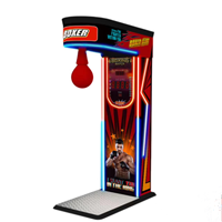 Machine de boxe à monnayeur avec structure en métal et plastique, prise en charge de la langue anglaise