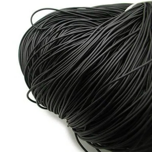 Schwarze runde <span class=keywords><strong>Gummi</strong></span>-Voll schwamms chnur 8mm - Product Image 3