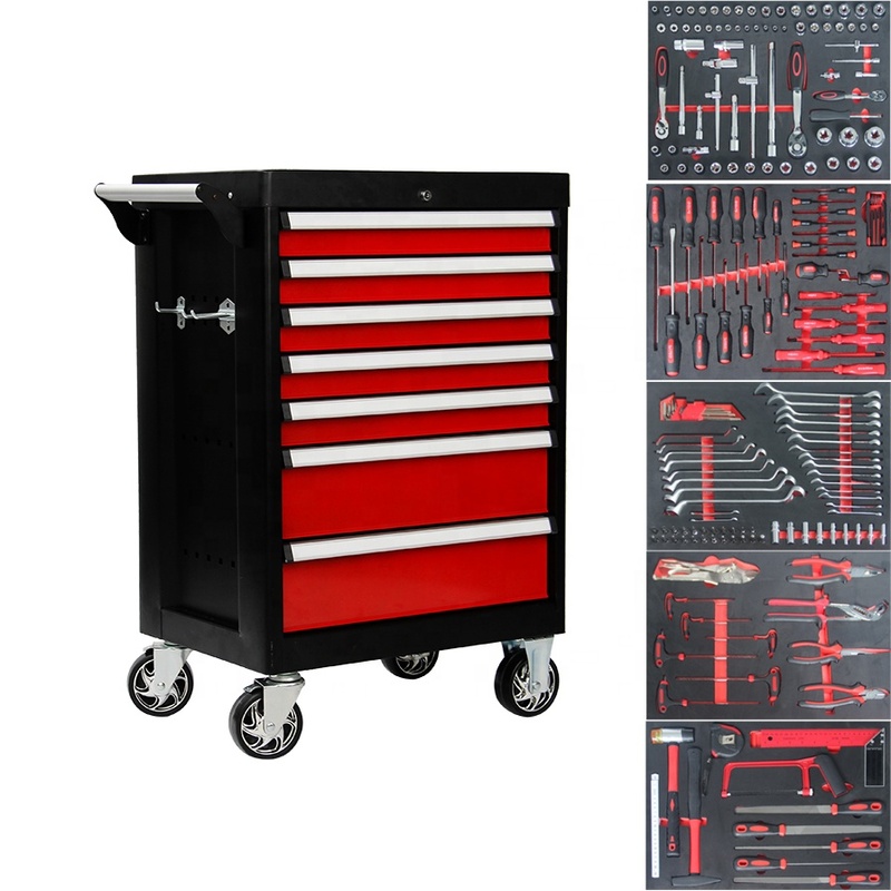 196PCS Tools Set With 7 Drawers