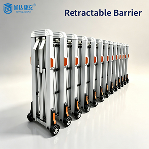 Barrière accordéon OEM pour zone d'isolement d'appartement, clôture pliable à commande manuelle, barrière de contrôle des foules - Product Image 4