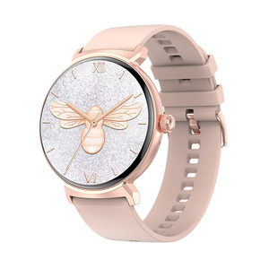 DT4 Nouvelle montre intelligente Étanche Toujours-on Affichage BT Appel Charge sans fil Rappel du cycle <span class=keywords><strong>menstruel</strong></span> Montre intelligente pour femmes - Product Image 1