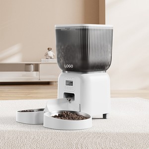 Distributeur de nourriture intelligent pour animaux de compagnie, bol en acier inoxydable de 4,5 L avec contrôle par application pour chats et chiens, design arrondi, détachable, alimentation par prise US - Product Image 2