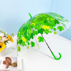 Parapluie de pluie moderne pour femmes en plastique transparent avec poignée en forme de bulle, design droit, cadeaux d'affaires pour adultes, vente en gros - Product Image 4