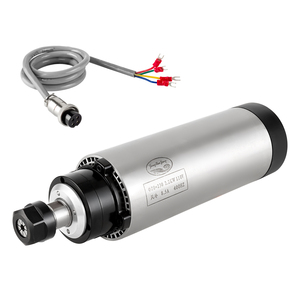 Oferta Especial: Motor de Husillo CNC Refrigerado por Aire Zhong Hua Jiang ER20 de 80mm y 2.2KW (110V/220V/380V) para Máquinas de Perforación y Grabado CNC - Product Image 1