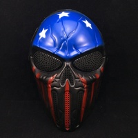 Masques effrayants, masque CS en PVC personnalisable, unisexe, Halloween, paintball, airsoft, masque de crâne de l'armée de la jungle