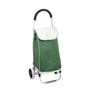 Carrello Pieghevole in Alluminio per la Spesa, Capacità 45L 30kg, Carrello Utilitario Verde - Product Image 1
