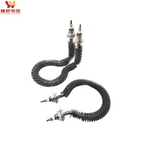 Elementos Calefactores Eléctricos de Acero Inoxidable, Calentador de Aire Tubular Aletado