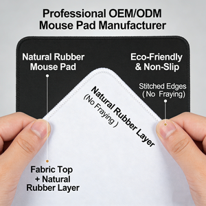 Custom Logo Gray <b>Large</b> Mouse Pad XXL Extended Grey Color Gaming Mousepad Waterproof <b>Desk</b> Mat with Stitched Edges Eco Rubber Base - Product Image 4