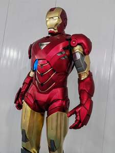 Costume d'armure Iron Man MK6 de taille réelle, entièrement fonctionnel, éclairage LED, statue de collection pour décoration intérieure - Product Image 4