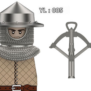 Milice médiévale Mini figurine arbalète machette boucliers armes blocs de construction soldats militaires médiévaux armée briques jouets - Product Image 3