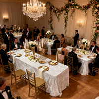 Nappes de table blanches pour banquet, résistantes aux plis, en velours froissé, rectangulaires, pour table à manger, pour mariage, fête