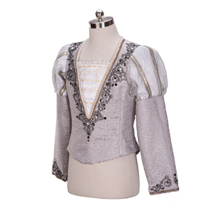 Túnica de <span class=keywords><strong>Bailarina</strong></span> con Mangas Largas Abullonadas, Hecha a Medida, Variación Masculina del <span class=keywords><strong>Cascanueces</strong></span>, Disfraces de Ballet para Hombre - Product Image 6