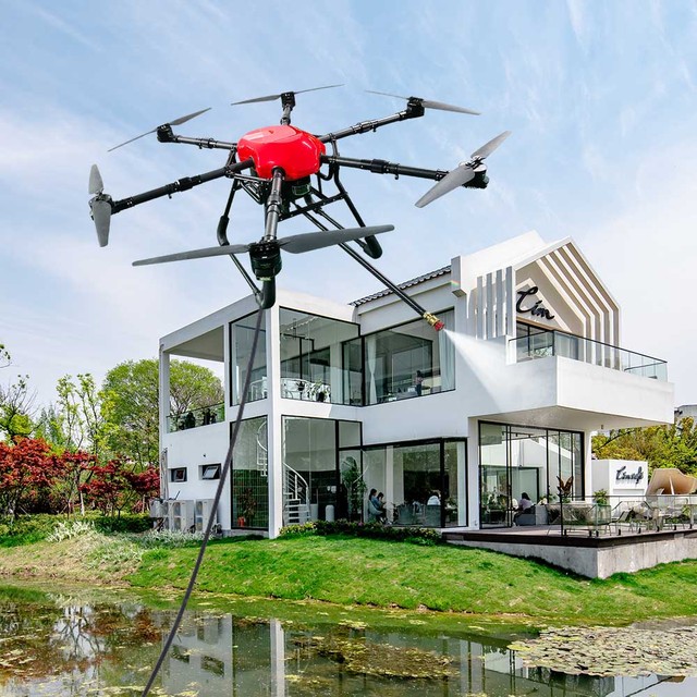 High Pressure Washing Drone High Altitude Operation Wall Roof Solar Panel Commercial Facade Maintenance Machinery