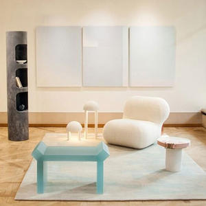 Canapé de <span class=keywords><strong>d</strong></span>étente moderne en <span class=keywords><strong>laine</strong></span> <span class=keywords><strong>d</strong></span>'agneau en <span class=keywords><strong>acier</strong></span> inoxydable touffeté Chaise de loisirs INS Canapé simple pour salle à manger Chambre à coucher pour les salons <span class=keywords><strong>d</strong></span>'hôtel - Product Image 2