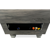 Mesa de Billar Profesional de 9 Pies con Superficie de Pizarra, Equipada con Cojines de Snooker y Billar K55, y Bolsillos para Bolas de PVC y Cuero