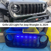 Liush ABS calandre de pare-chocs avant Led lumière pour Jeep SUV avant diurne largeur de lumière rénovation pour Jeep Wrangler Unlimited JL