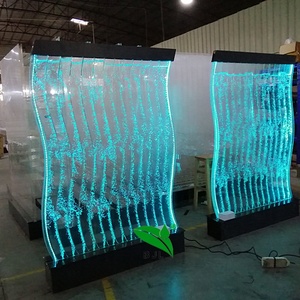 Aquarium led en forme de S, décoration intérieure, mur à bulles d'eau cascade - Product Image 2