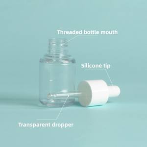 Botella de Plástico PET Transparente Personalizable de 20/30/50/60 ml para Aceites Esenciales, Forma Cilíndrica, Marca <span class=keywords><strong>Laima</strong></span>, Tapa de Aluminio, Acabado Sedoso - Product Image 3