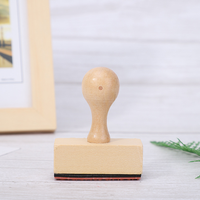 Tampon en caoutchouc personnalisé avec manche en bois à motif sur mesure, idéal pour le bricolage, l'art, le logo, le scrapbooking, le tamponnage manuel, la décoration de boîtes cadeaux de bureau