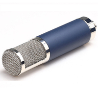 Microphone à condensateur professionnel MaiAo à matrice de points personnalisée, grand diaphragme plaqué or, pour l'enregistrement musical et le streaming en direct