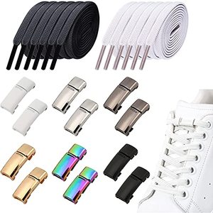 Bán Buôn Phẳng No-Tie Đàn Hồi Đi Rong Ren Từ Khóa Giày Phụ Kiện - Product Image 4