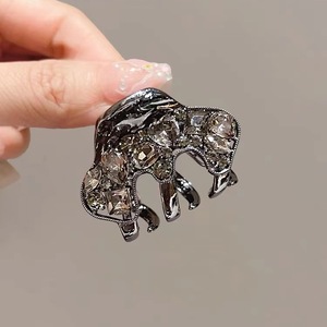 Pinzas de Pelo con Cristales para Niñas, Pinzas de Metal para el Cabello, Pinzas de Aleación Negra para Mujer - Product Image 2