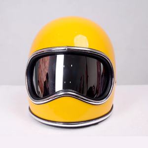 日本 スモールシェル レトロ フルフェイス スペースヘルメット シルバーレンズ付き - Product Image 5