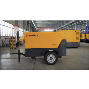 Compresor de Aire Portátil Pequeño de Diésel Blurbly de <span class=keywords><strong>185</strong></span> Cfm, 145 psi, 8 bar, 36.8kw, Yanmar/Yuchai, en Remolque para Explosiones - Product Image 2