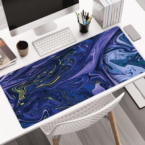 Custom Purple Fluid Printed Rubber Gaming <b>Mouse</b> Pad XXXL Non Slip Rubber Base Large Extended Keyboard <b>Mat</b> for Office - Product Image 1