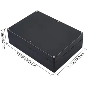 DIY Electronic Project Case Power Enclosure Conexion Plastic Box Ears Vented Electrical Boxes 263x182x60 mm