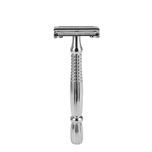 Men's Double Edge Safety <b>Razor</b> Butterfly Open <b>Head</b> with Stainless Steel Blades Metal Handle Model for Face Shaving - Product Image 2