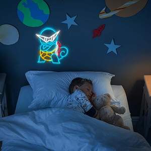 USB Powered Squirtle Cartoon <b>LED</b> Neon <b>Light</b> with Multi Colors for Indoor Home <b>Bedroom</b> Game Room Mall Wall Decor - Product Image 3